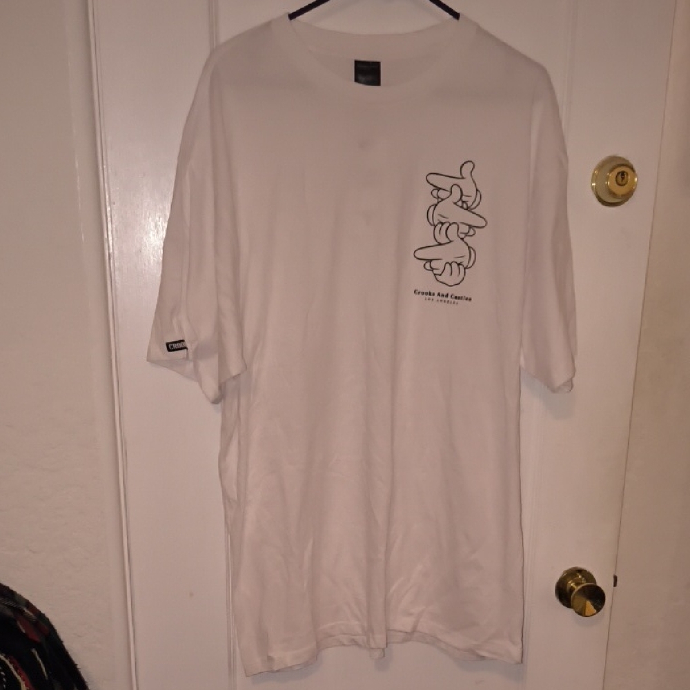 NWT Crooks & Castles | White Graphic Short Sleeve Tee